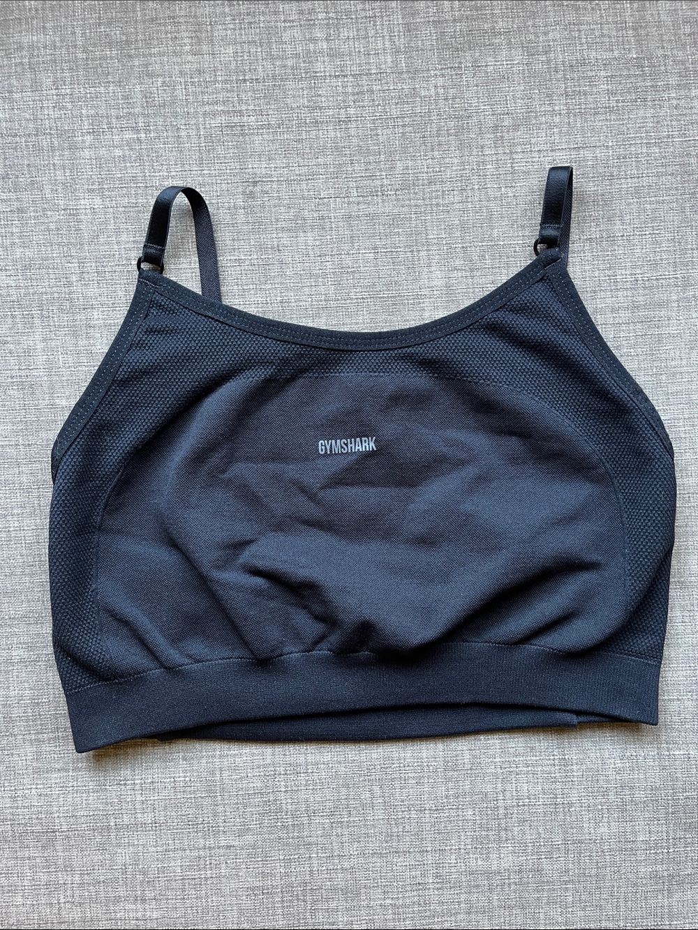 Black Gymshark Seamless Sports Bra Top S